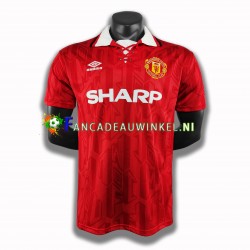 Manchester United Wedstrijdshirt met Korting Retro Thuis Heren 1994 Korte Mouw