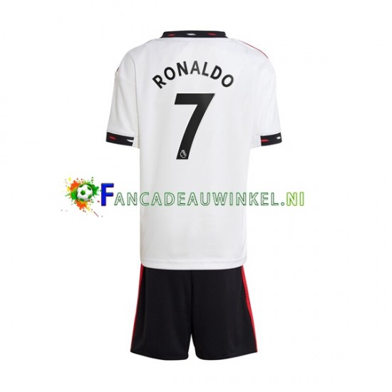 Manchester United Wedstrijdshirt met Korting Ronaldo 7 Uit Kind 2022-23 Korte Mouw