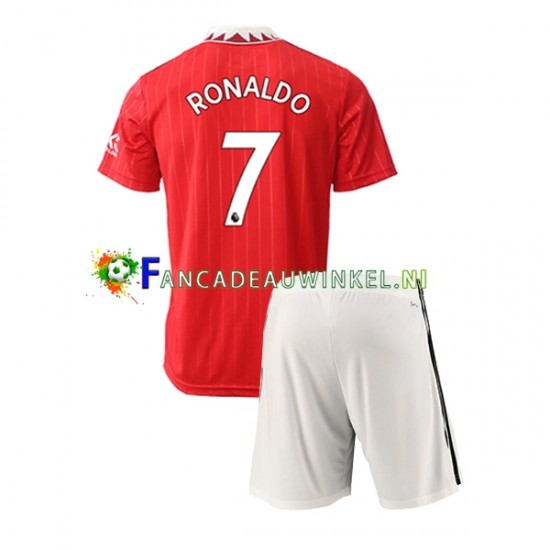 Manchester United Wedstrijdshirt met Korting Ronaldo 7 Thuis Kind 2022-23 Korte Mouw