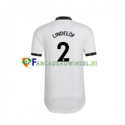 Manchester United Wedstrijdshirt met Korting Victor Lindelof 2 Uit Heren 2022-23 Korte Mouw