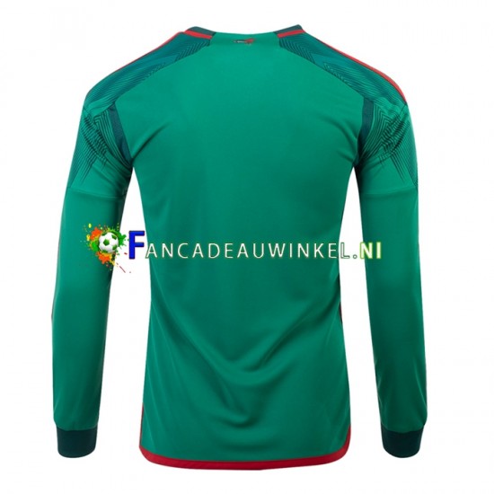 Mexico Wedstrijdshirt met Korting Thuis Heren WK 2022 Lange Mouw