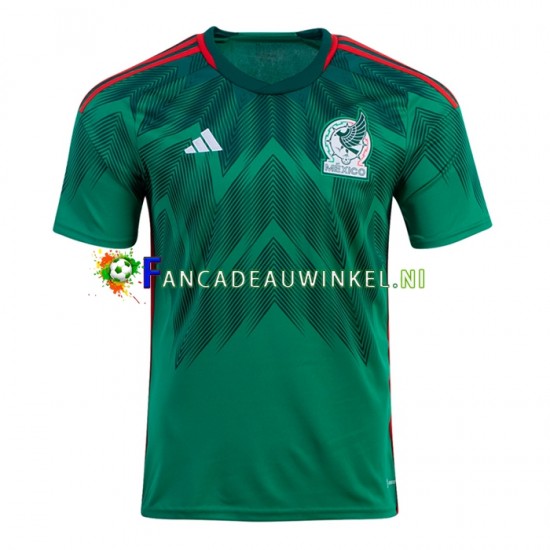 Mexico Wedstrijdshirt met Korting Thuis Heren WK 2022 Korte Mouw