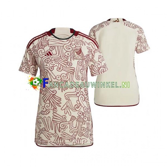 Mexico Wedstrijdshirt met Korting Uit Dames WK 2022 Korte Mouw