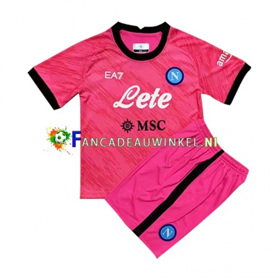 Napoli Wedstrijdshirt met Korting Keepersshirt Thuis Kind 2022-23 Korte Mouw