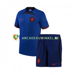 Nederland Wedstrijdshirt met Korting Uit Kind WK 2022 Korte Mouw