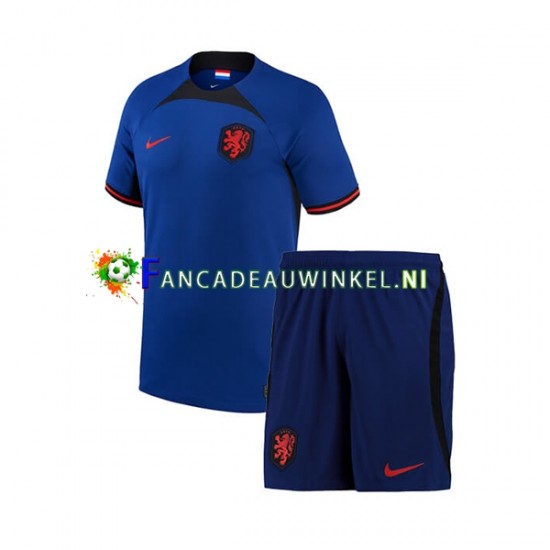 Nederland Wedstrijdshirt met Korting Uit Kind WK 2022 Korte Mouw