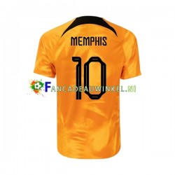 Nederland Wedstrijdshirt met Korting Memphis 10 Thuis Heren WK 2022 Korte Mouw