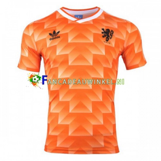 Nederland Wedstrijdshirt met Korting 1988 Retro Thuis Heren Korte Mouw