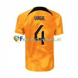 Nederland Wedstrijdshirt met Korting Virgil 4 Thuis Heren WK 2022 Korte Mouw