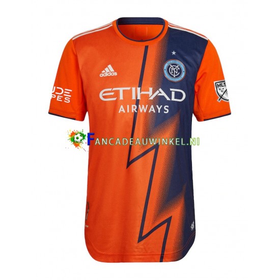 New York City Wedstrijdshirt met Korting FC Uit Heren 2022-23 Korte Mouw