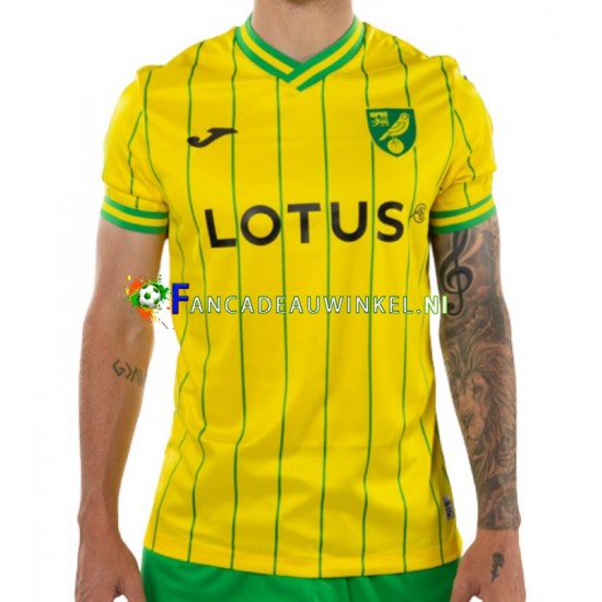 Norwich City Wedstrijdshirt met Korting Thuis Heren 2022-23 Korte Mouw