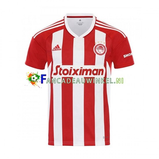 Olympiacos Wedstrijdshirt met Korting Thuis Heren 2022-23 Korte Mouw