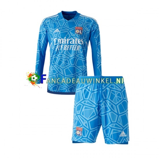 Olympique Marseille Wedstrijdshirt met Korting Keepersshirt Thuis Kind 2022-23 Lange Mouw