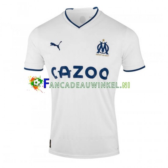 Olympique Marseille Wedstrijdshirt met Korting Thuis Heren 2022-23 Korte Mouw