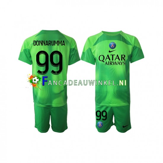 Paris Saint-Germain Wedstrijdshirt met Korting Donnarumma 99 Keepersshirt Thuis Kind 2022-23 Korte Mouw