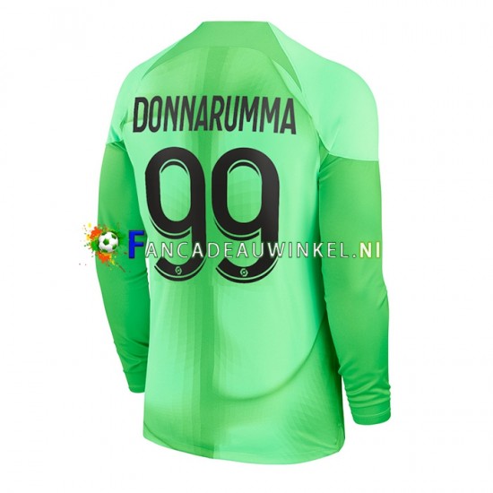 Paris Saint-Germain Wedstrijdshirt met Korting Gianluigi Donnarumma 99 Keepersshirt Thuis Heren 2022-23 Lange Mouw