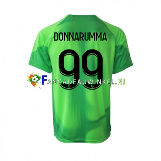 Paris Saint-Germain Wedstrijdshirt met Korting Gianluigi Donnarumma 99 Keepersshirt Thuis Heren 2022-23 Korte Mouw