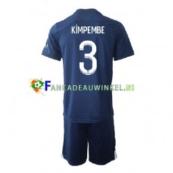 Paris Saint-Germain Wedstrijdshirt met Korting Kimpembe 3 Thuis Kind 2022-23 Korte Mouw