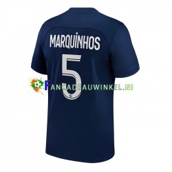 Paris Saint-Germain Wedstrijdshirt met Korting Marquinhos 5 Thuis Heren 2022-23 Korte Mouw