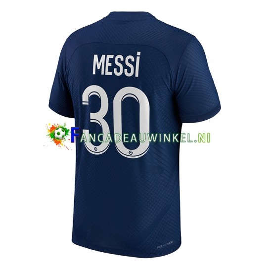 Paris Saint-Germain Wedstrijdshirt met Korting Messi 30 Thuis Heren 2022-23 Korte Mouw