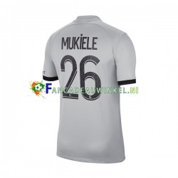Paris Saint-Germain Wedstrijdshirt met Korting Mukiele 26 Uit Heren 2022-23 Korte Mouw
