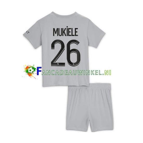 Paris Saint-Germain Wedstrijdshirt met Korting Mukiele 26 Uit Kind 2022-23 Korte Mouw