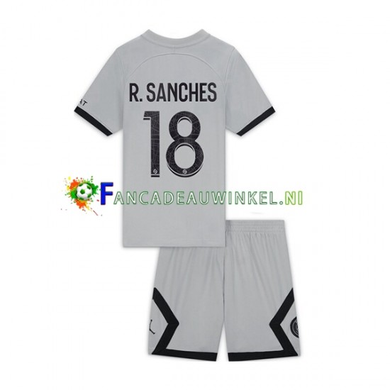 Paris Saint-Germain Wedstrijdshirt met Korting R.Sanches 18 Uit Kind 2022-23 Korte Mouw