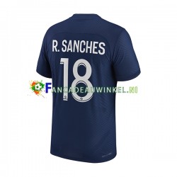 Paris Saint-Germain Wedstrijdshirt met Korting R.Sanches 18 Thuis Heren 2022-23 Korte Mouw