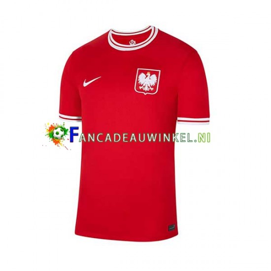 Polen Wedstrijdshirt met Korting Uit Heren WK 2022 Korte Mouw