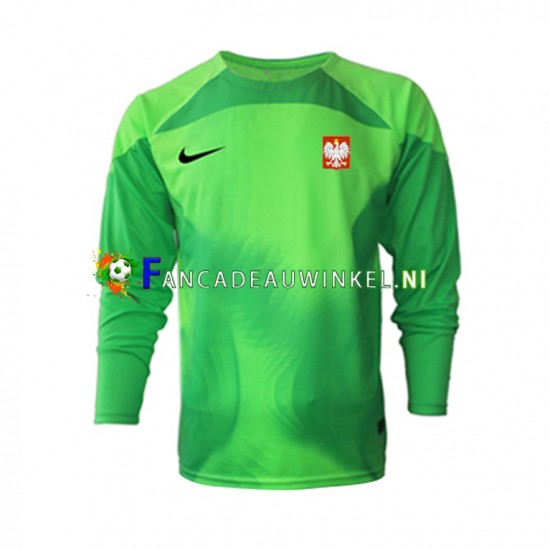 Polen Wedstrijdshirt met Korting Keepersshirt Thuis Heren WK 2022 Lange Mouw