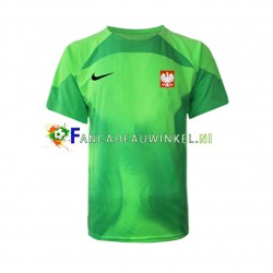 Polen Wedstrijdshirt met Korting Keepersshirt Thuis Heren WK 2022 Korte Mouw