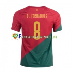 Portugal Wedstrijdshirt met Korting B.Fernandes 8 Thuis Heren WK 2022 Korte Mouw