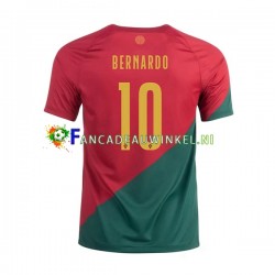 Portugal Wedstrijdshirt met Korting Bernardo 10 Thuis Heren WK 2022 Korte Mouw