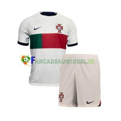 Portugal Wedstrijdshirt met Korting Uit Kind WK 2022 Korte Mouw