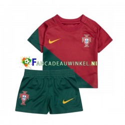 Portugal Wedstrijdshirt met Korting Thuis Kind WK 2022 Korte Mouw