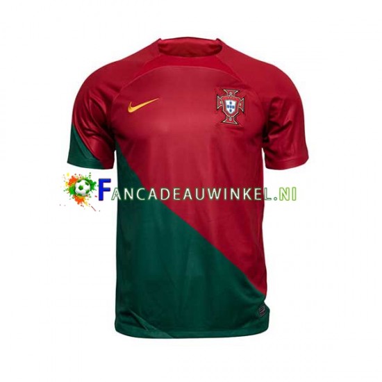 Portugal Wedstrijdshirt met Korting Thuis Heren WK 2022 Korte Mouw