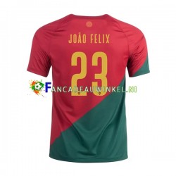 Portugal Wedstrijdshirt met Korting Joao Felix 23 Thuis Heren WK 2022 Korte Mouw