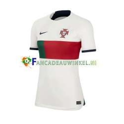 Portugal Wedstrijdshirt met Korting Uit Dames WK 2022 Korte Mouw