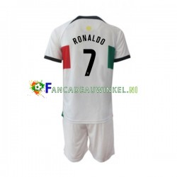 Portugal Wedstrijdshirt met Korting Ronaldo 7 Uit Kind WK 2022 Korte Mouw