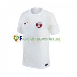 Qatar Wedstrijdshirt met Korting Uit Heren WK 2022 Korte Mouw