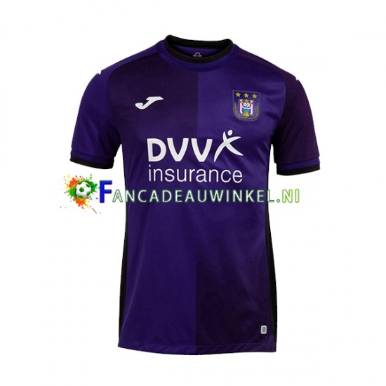 RSC Anderlecht Wedstrijdshirt met Korting Thuis Heren 2022-23 Korte Mouw