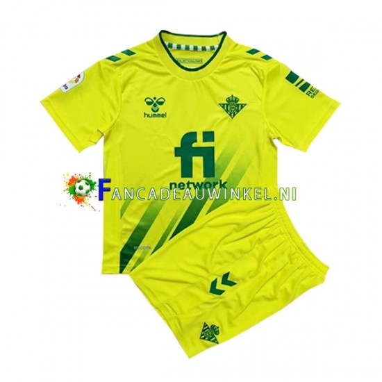 Real Betis Wedstrijdshirt met Korting Keepersshirt Uit Kind 2022-23 Korte Mouw