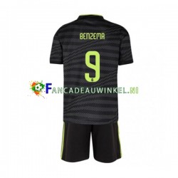 Real Madrid Wedstrijdshirt met Korting Benzema 9 3rd Kind 2022-23 Korte Mouw