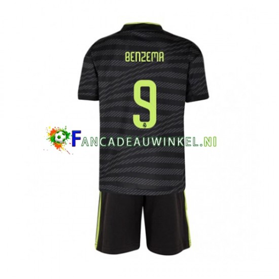 Real Madrid Wedstrijdshirt met Korting Benzema 9 3rd Kind 2022-23 Korte Mouw