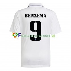 Real Madrid Wedstrijdshirt met Korting Benzema 9 Thuis Heren 2022-23 Korte Mouw