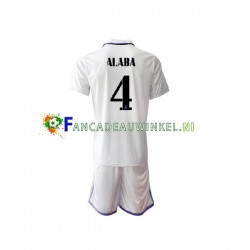 Real Madrid Wedstrijdshirt met Korting David Alaba 4 Thuis Kind 2022-23 Korte Mouw