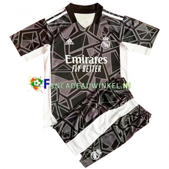 Real Madrid Wedstrijdshirt met Korting Keepersshirt Uit Kind 2022-23 Korte Mouw