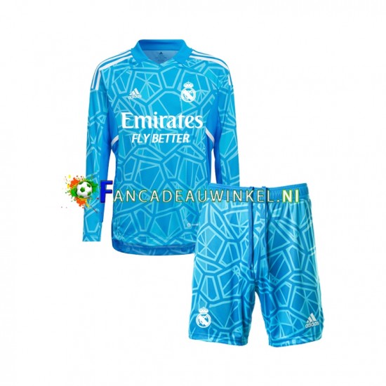 Real Madrid Wedstrijdshirt met Korting Keepersshirt Thuis Kind 2022-23 Lange Mouw