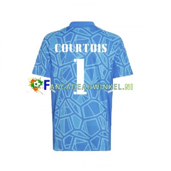 Real Madrid Wedstrijdshirt met Korting Courtois 1 Keepersshirt Thuis Heren 2022-23 Korte Mouw