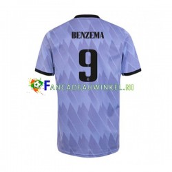 Real Madrid Wedstrijdshirt met Korting Karim Benzema 9 Uit Heren 2022-23 Korte Mouw Real Madrid Wedstrijdshirt met Korting Karim Benzema 9 Uit Heren 2022-23 Korte Mouw